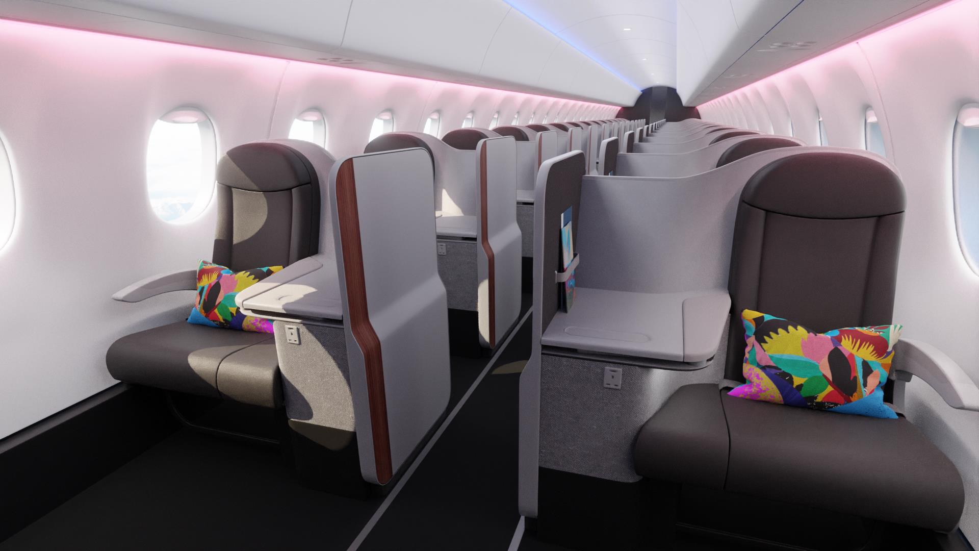You are currently viewing An all-business-class airline to Bermuda is launching with dark ‘n’ stormy cocktails, pink lighting onboard