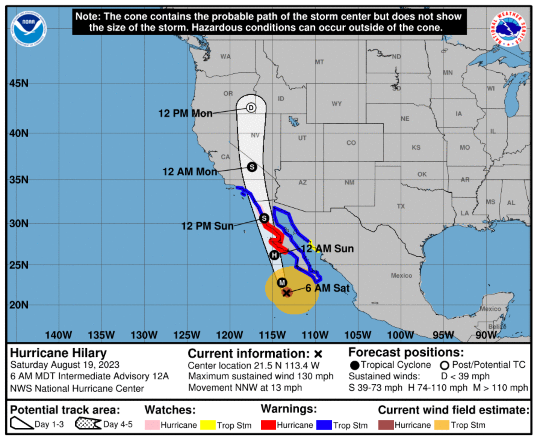 Read more about the article Hurricane Hilary takes aim at California as airlines issue weather waivers