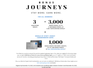 Read more about the article Starts today: Earn up to 21,000 bonus points on Hyatt stays this fall