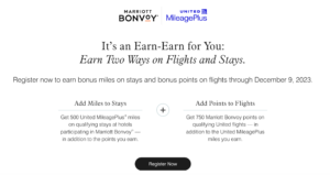 Read more about the article New offer: Select United and Marriott elites can enjoy bonus rewards on flights and hotel stays through Dec. 9