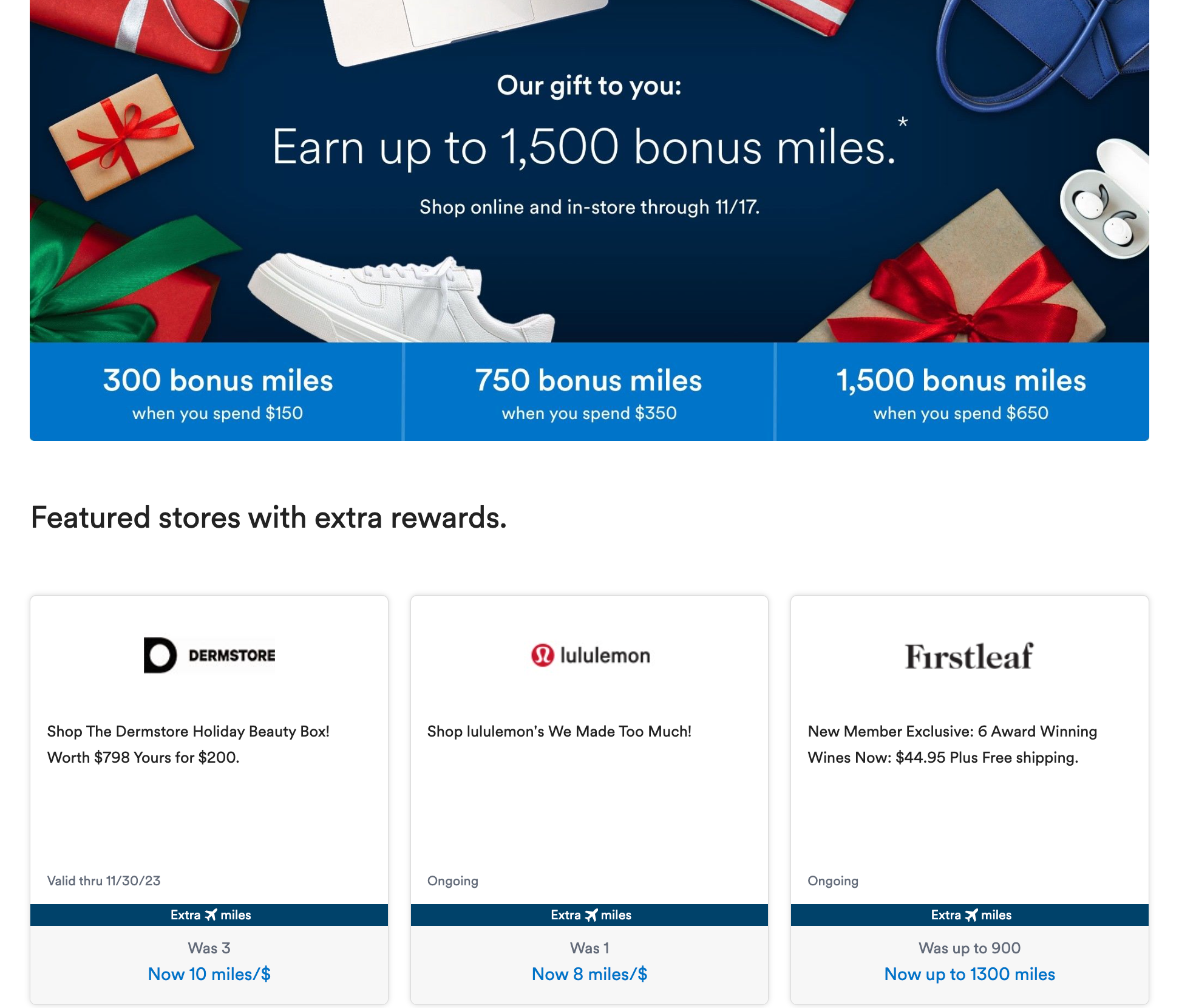 You are currently viewing Get your holiday shopping done: Earn bonus miles with these airline portal promotions
