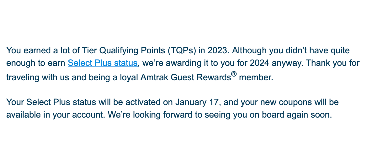 You are currently viewing Amtrak gifting status for 2024
