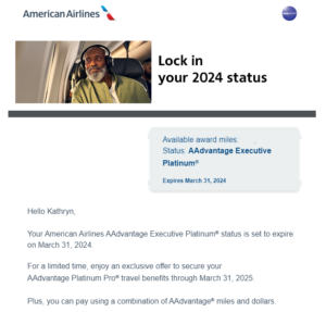 Read more about the article American Airlines buy-up status offers: What we’ve seen and how to check yours